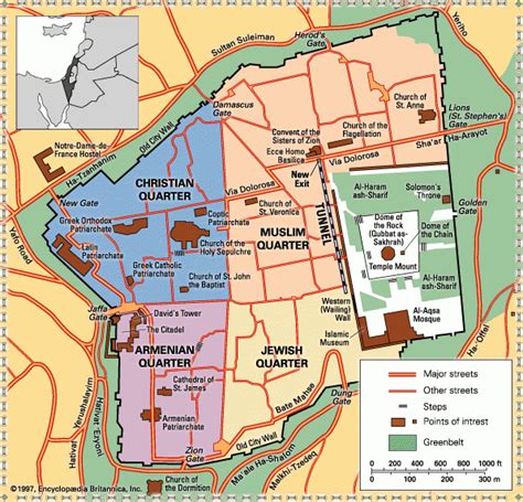 Printable Street Map Of JerUSalem – Printable Map of The United States