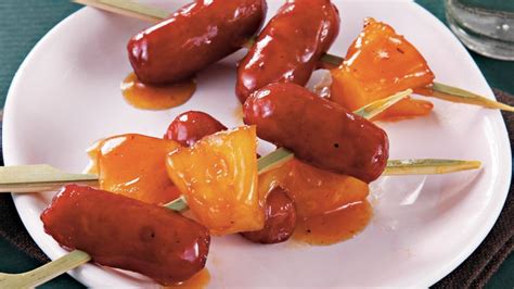 Slow-Cooker Pineapple Glazed Cocktail Sausages Recipe - BettyCrocker.com