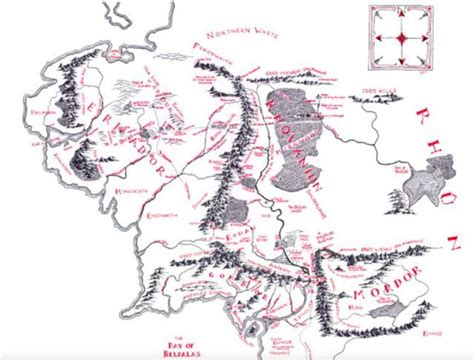 A More Detailed Look At The In-show Map Of Middle-Earth In, 60% OFF