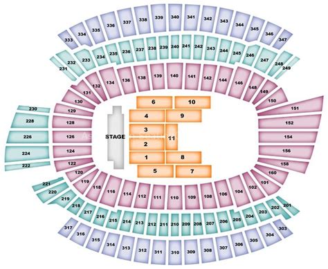 Paul Brown Stadium Seating Chart Seat Numbers | Elcho Table