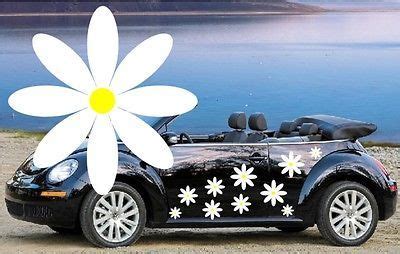 32 White Daisy Flower car decals ,stickers , car grahpics stickers Stickers Cars, Pink Car ...