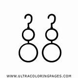 Shiny Earring Jewelry Coloring Page Sky Sketch Coloring sketch template