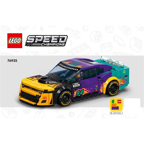 LEGO NASCAR Next Gen Chevrolet Camaro ZL1 Set 76935 Instructions Set | Brick Owl - LEGO Marketplace