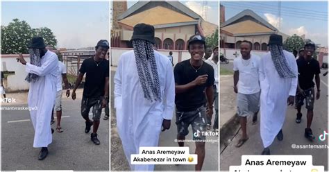 Dr Likee: Akabenezer Storms Town Dressed Like Anas; Video Causes Stir - YEN.COM.GH