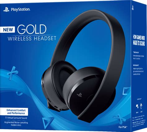 Best Buy: Sony Gold Wireless Stereo Headset Black 3002498