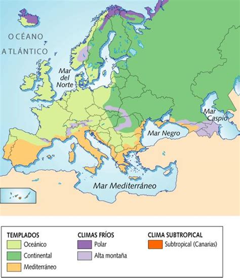 CONOCIMIENTO DE 6º : LOS CLIMAS DE EUROPA