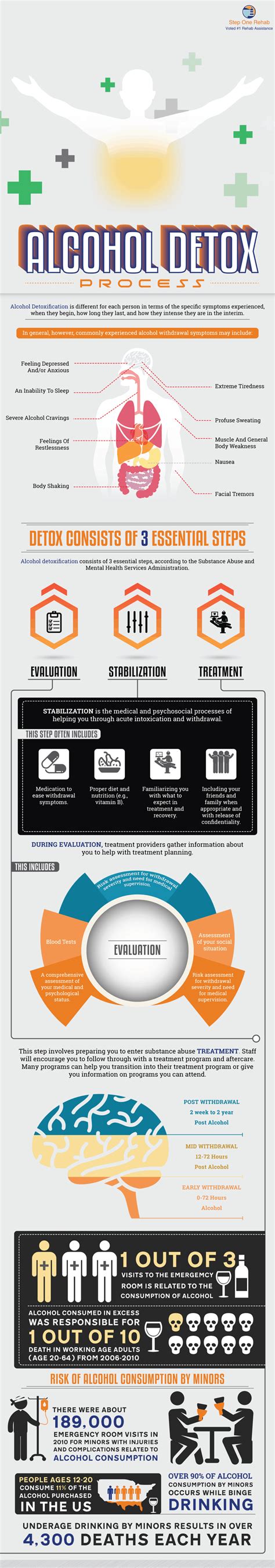 Alcohol Detox Process Infographic Infographics | Medicpresents.com