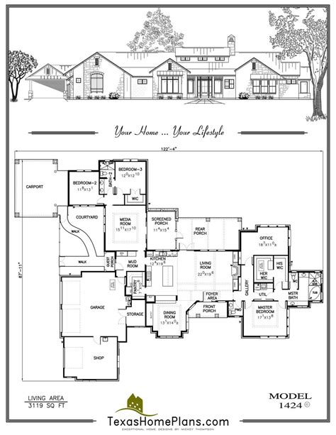 House Plans Texas Style