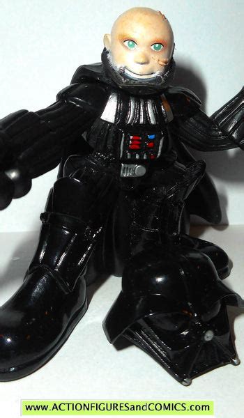 STAR WARS galactic heroes DARTH VADER with removable helmet complete h ...