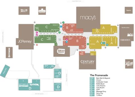 Capital City Mall Map - Atlanta Georgia Map