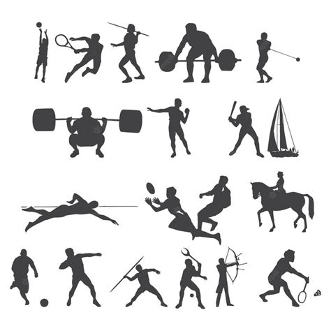 Premium Vector | Vector olympic sports icons and symbols