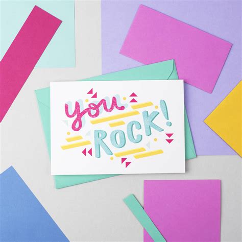 'you rock' card by jane katherine houghton designs | notonthehighstreet.com