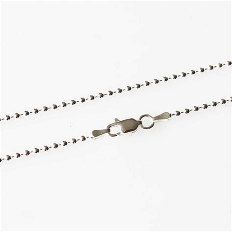 1.5 MM Sterling Silver Ball Chain – Blue Beetle