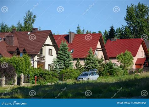 Houses in the countryside stock image. Image of architecture - 65514653