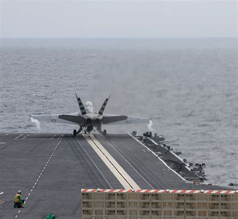 USS Gerald R. Ford completes first arrested landing, launch - Aerotech ...