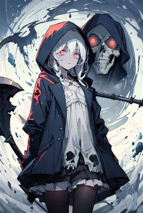 AI Art: Grim Reaper Girl by @TEST | PixAI