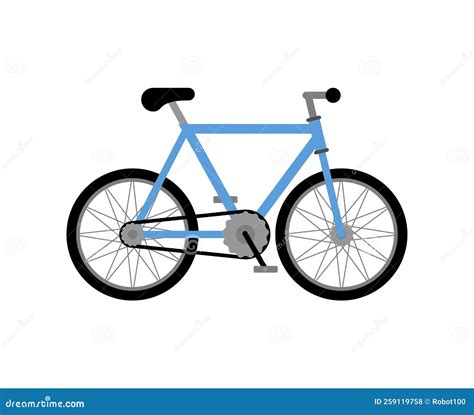 Bike Isolated. Bicycle Sign Stock Vector - Illustration of health, drive: 259119758