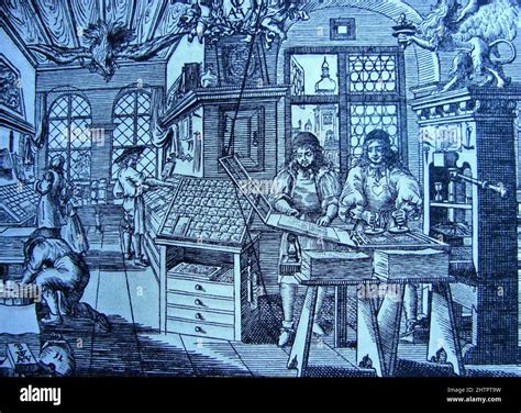 Medieval printing press gutenberg hi-res stock photography and images - Alamy