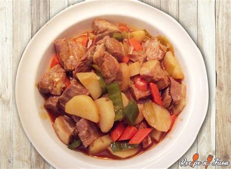 Pinoy style Pork Afritada Recipe (Filipino Original)