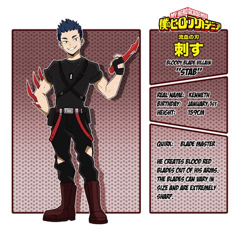 [BnHA] Villain Profile: Ken by glory-a on DeviantArt | Hero costumes ...