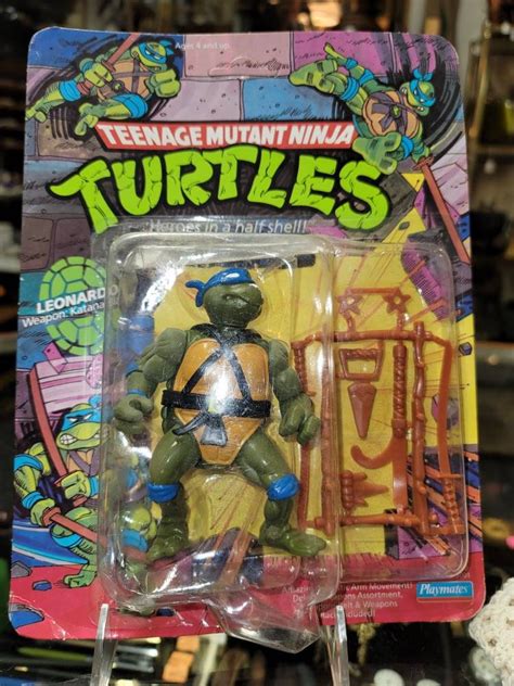 Original 1988 Playmates TMNT Leonardo Action Figure in Unpunched ...