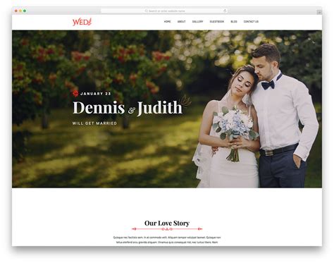 Wed - Best Matrimonial Website Template Design 2024 - Colorlib