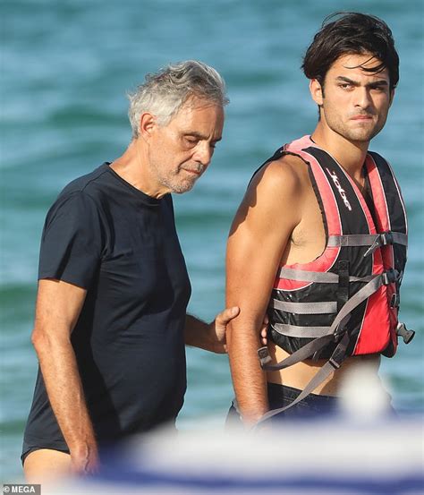 Andrea Bocelli goes shirtless on a yacht with his family in Sardinia ...