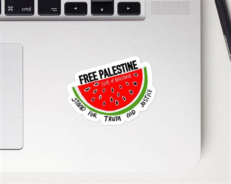 Free Palestine Watermelon Resistance Sticker - Etsy