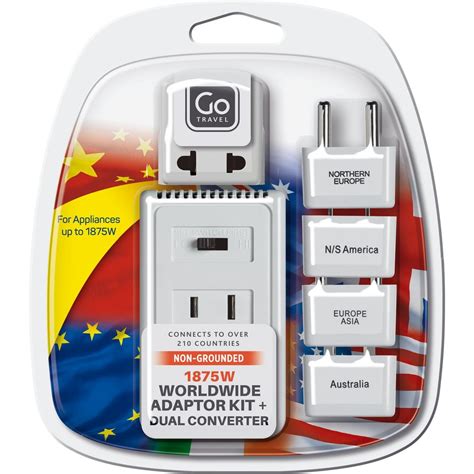 GO Travel Worldwide Adaptor Kit + Converter – Airline Intl