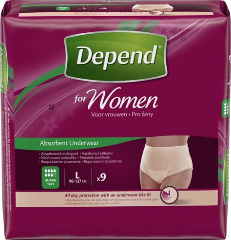 Depend Pull Up Adult Diapers for Women - L - Buy 9 Depend Soft and Breathable Material Pant ...