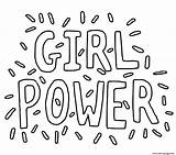Girl Power Hand Lettering Coloring Page Printable  Home sketch template
