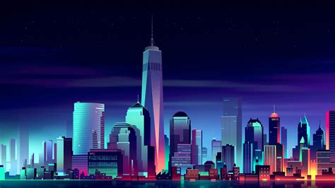 3840x2160 Resolution NYC Minimalist 4K Wallpaper - Wallpapers Den