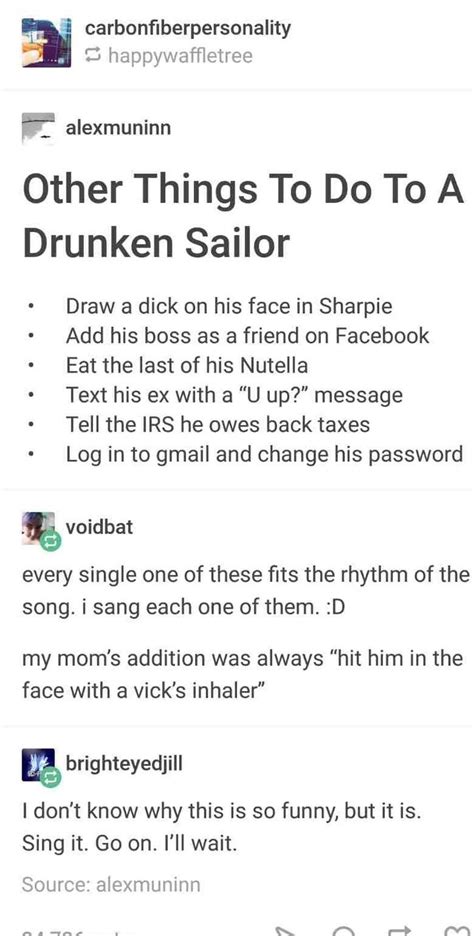 what to do with a drunken sailor - Meme by KeckingRabbit :) Memedroid