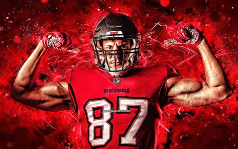 Rob Gronkowski, 2020 Tampa Bay Buccaneers, american football, NFL ...