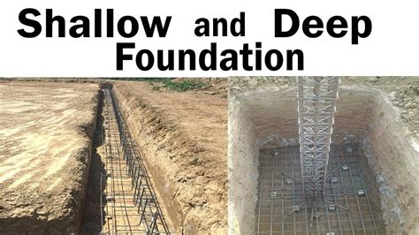 difference between shallow and deep Foundation? - YouTube