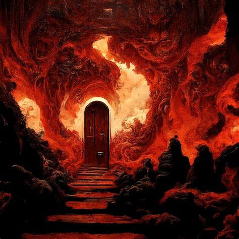 Premium Photo | Hell s door