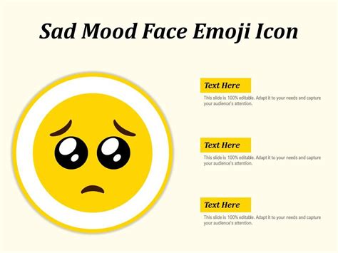 Sad Mood Face Emoji Icon | Presentation Graphics | Presentation ...