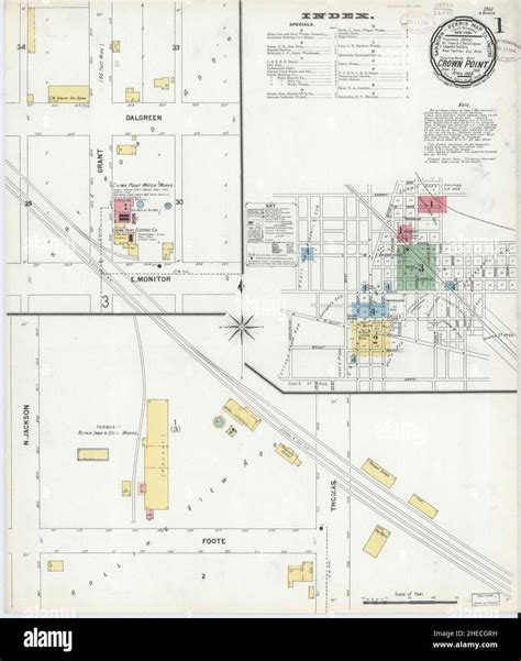 Crown point indiana map hi-res stock photography and images - Alamy