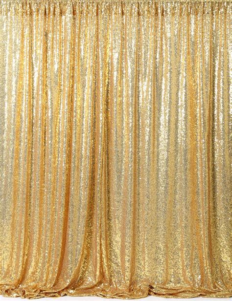 Buy 7ft X 7ft Gold Sequin Backdrop Curtain Wedding Party Photo Booth Photography Background ...