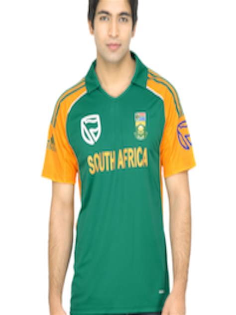 Buy ADIDAS Men Green South Africa Cricket Jersey - Tshirts for Men ...