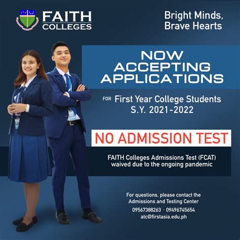 FAITH Colleges is NOW ACCEPTING APPLICATIONS for First Year College ...