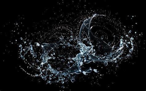 Water Splash Black Background | PixLith