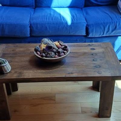 Wood Reclaimed Coffee Table Unique Wood, Long Coffee Table Reclaimed Wood, Unique Wood Coffee ...