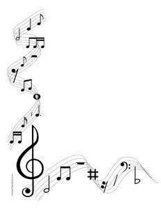 Music Symbols Borders Clipart - Clipart Kid | Piano Resources | Music worksheets, Borders ...