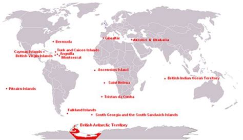 Map of British Overseas Territories | 제국, 역사, 영국