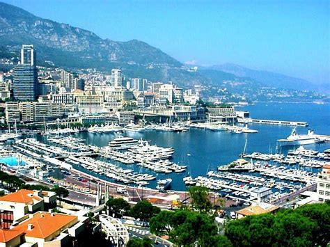 View-point of the harbour in Monaco : Monaco