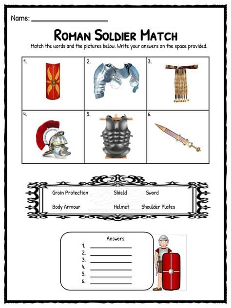 Roman Soldier Facts & Worksheets | Kids Study Resource | Roman soldiers, Ancient rome kids ...