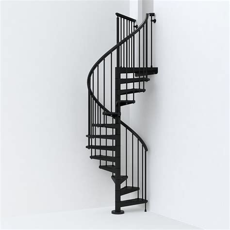 SKY030 47 in. Black Spiral Staircase Kit-K26284 - The Home Depot