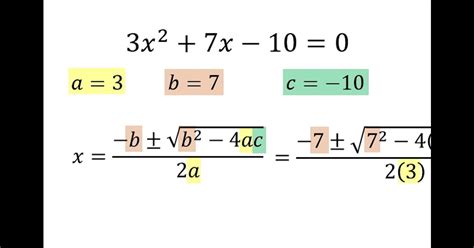 Ecuacion Cuadratica Por Formula