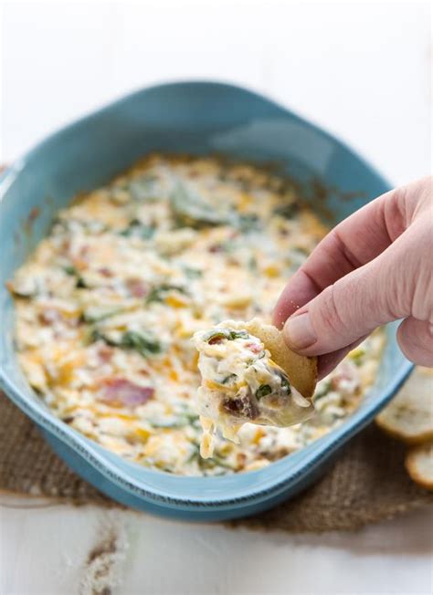 Spinach Artichoke Dip with Bacon